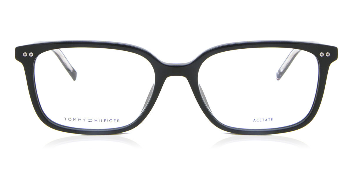 Photos - Glasses & Contact Lenses Tommy Hilfiger TH 1870/F Asian Fit 807 Men's Eyeglasses Bla 