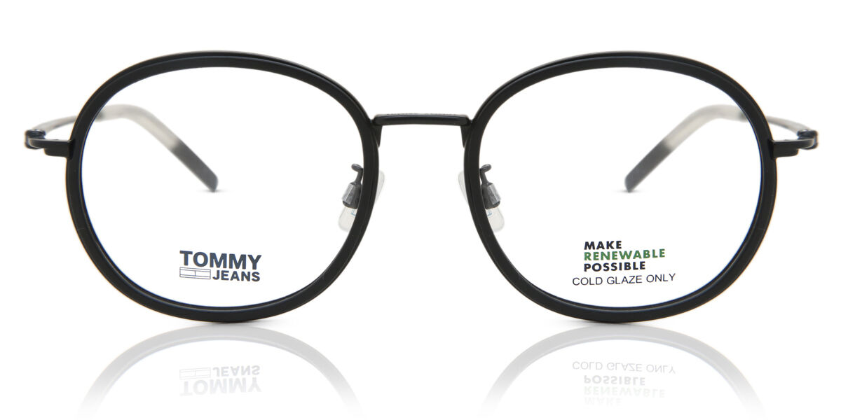 Photos - Glasses & Contact Lenses Tommy Hilfiger TJ 0068/F Asian Fit 003 Men's Eyeglasses Bla 