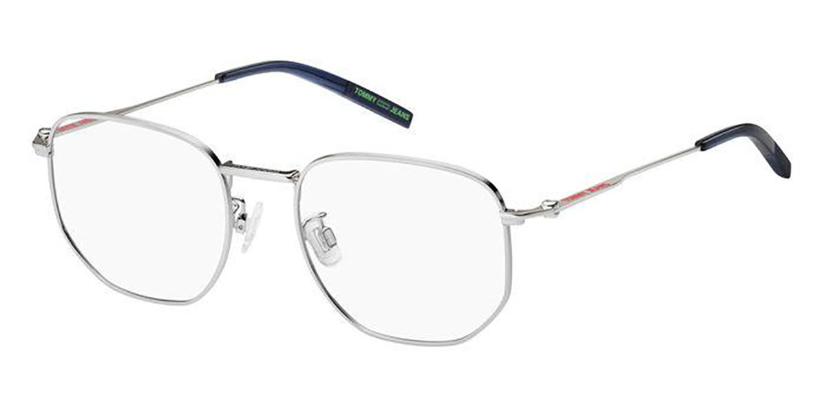 Photos - Glasses & Contact Lenses Tommy Hilfiger TJ 0076 010 Men's Eyeglasses Silver Size 52 