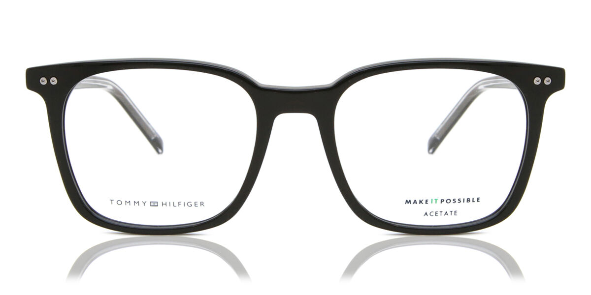 Photos - Glasses & Contact Lenses Tommy Hilfiger TH 1942 807 Men's Eyeglasses Black Size 52 ( 