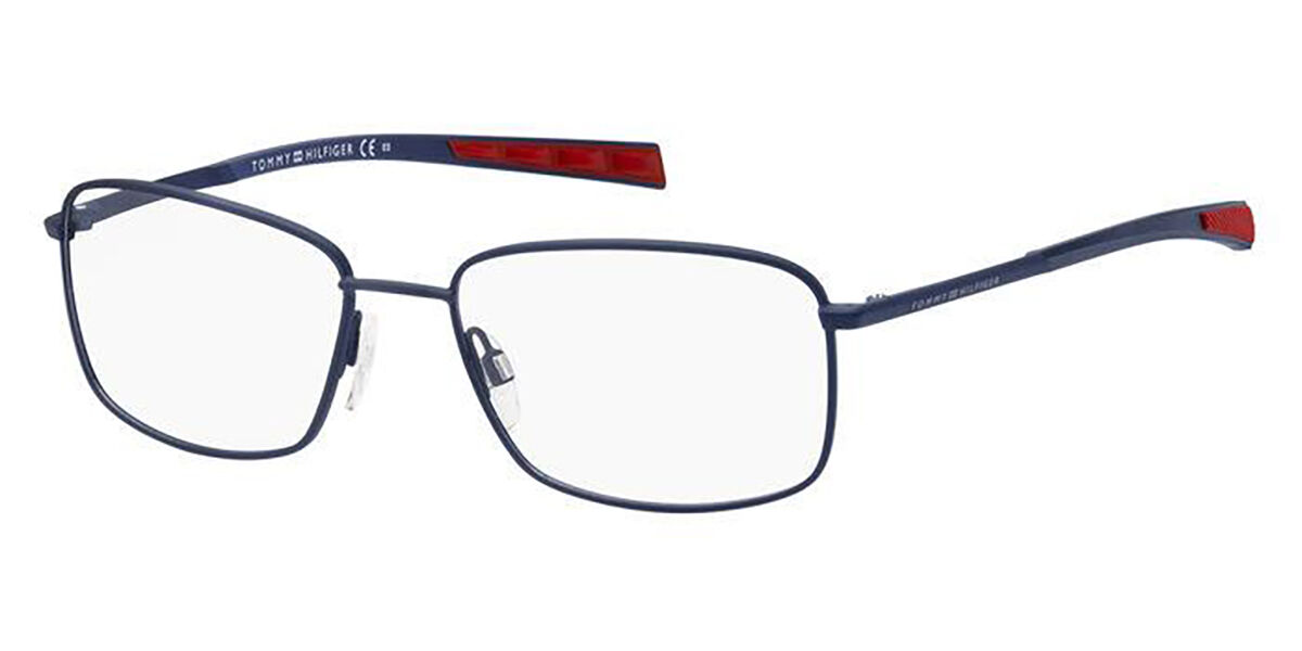 Photos - Glasses & Contact Lenses Tommy Hilfiger TH 1953 FLL Men's Eyeglasses Blue Size 55 (F 