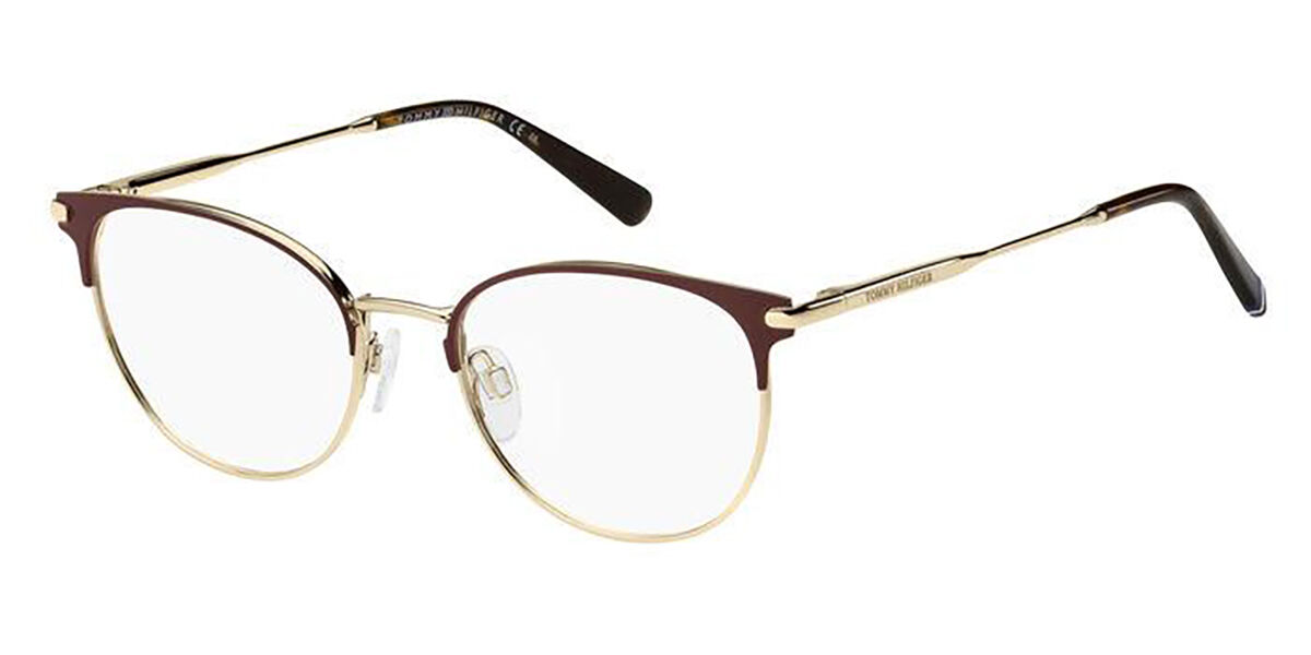 Tommy Hilfiger Th 1960 E28 Eyeglasses In Two Tone Burgundy Gold