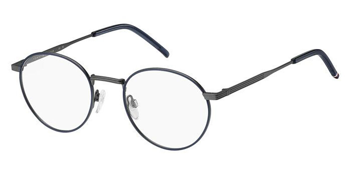 Photos - Glasses & Contact Lenses Tommy Hilfiger TH 1986 FLL Men's Eyeglasses Blue Size 50 (F 
