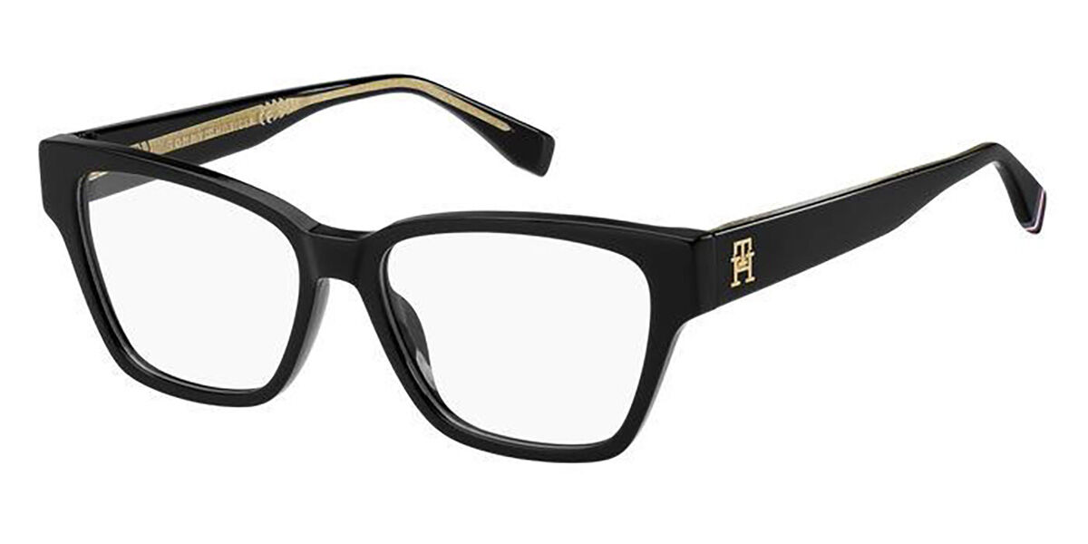 Photos - Glasses & Contact Lenses Tommy Hilfiger TH 2000 807 Women's Eyeglasses Black Size 53 