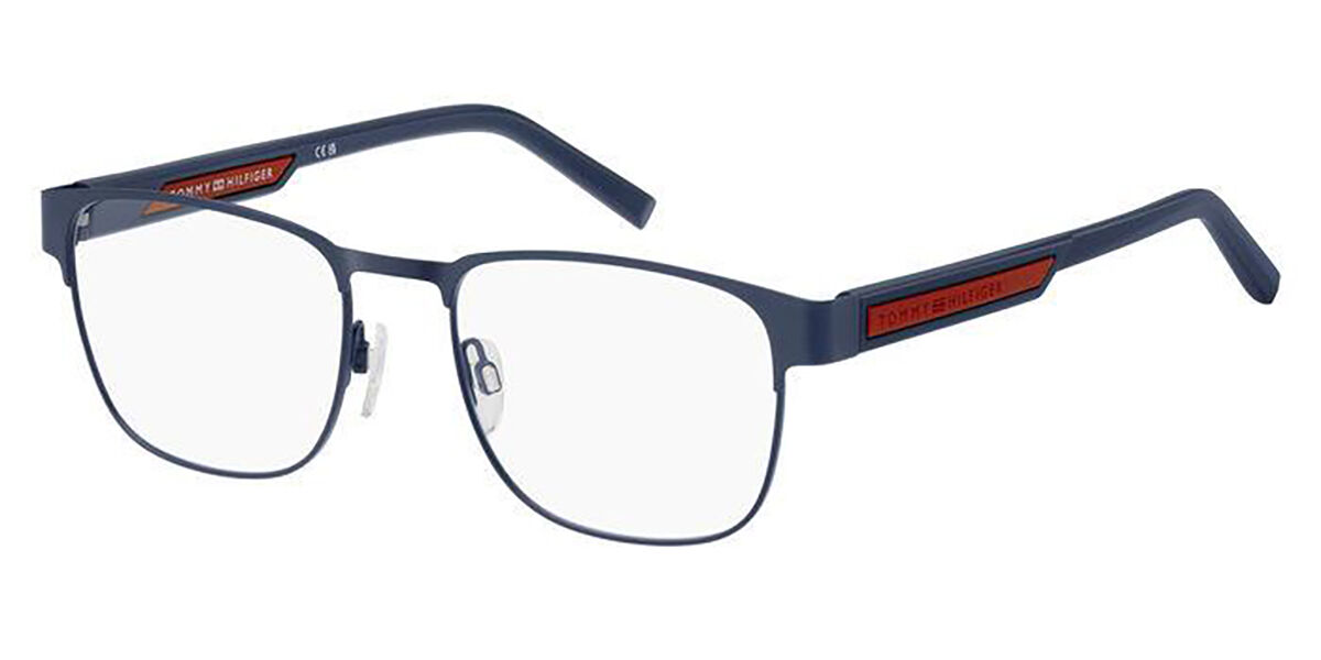 Photos - Glasses & Contact Lenses Tommy Hilfiger TH 2090 WIR Men's Eyeglasses Blue Size 54 (F 