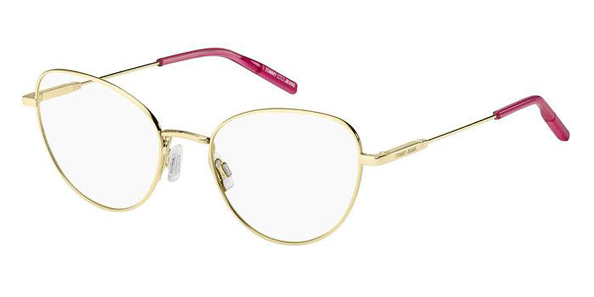 Photos - Glasses & Contact Lenses Tommy Hilfiger TJ 0097 J5G Women's Eyeglasses Gold Size 52 