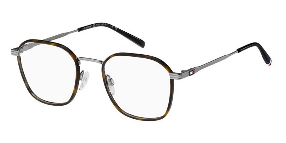 Photos - Glasses & Contact Lenses Tommy Hilfiger TH 2136 31Z Men's Eyeglasses Tortoiseshell Size 51  - Blue Light Block Available (Frame Only)