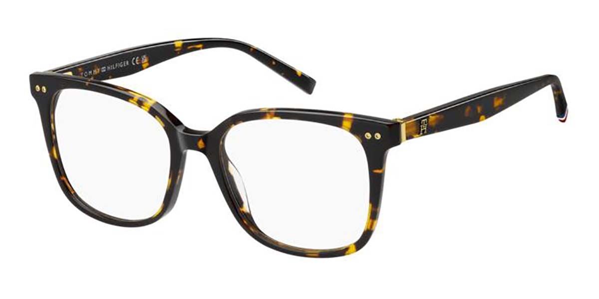 Photos - Glasses & Contact Lenses Tommy Hilfiger TH 2214 086 Women's Eyeglasses Tortoiseshell Size 52  - Blue Light Block Available (Frame Only)