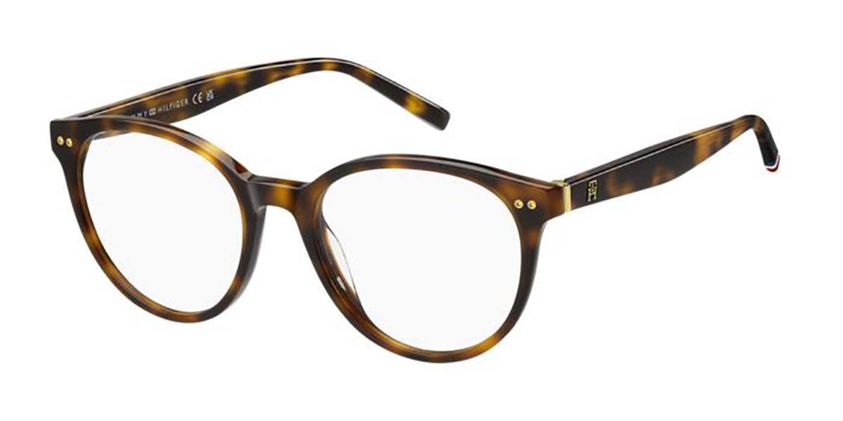 Photos - Glasses & Contact Lenses Tommy Hilfiger TH 2215 086 Women's Eyeglasses Tortoiseshell Size 52  - Blue Light Block Available (Frame Only)