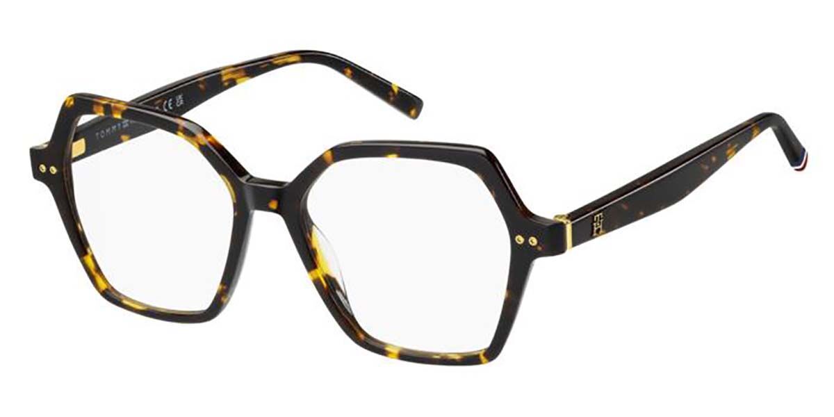 Photos - Glasses & Contact Lenses Tommy Hilfiger TH 2216 086 Women's Eyeglasses Tortoiseshell Size 51  - Blue Light Block Available (Frame Only)