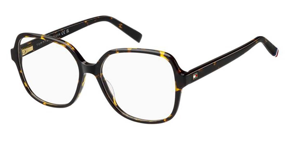 Photos - Glasses & Contact Lenses Tommy Hilfiger TH 2228 086 Women's Eyeglasses Tortoiseshell Size 54  - Blue Light Block Available (Frame Only)