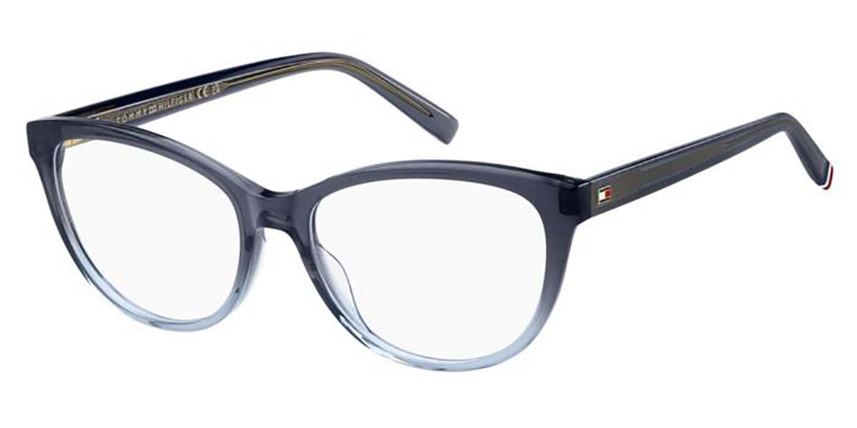 Photos - Glasses & Contact Lenses Tommy Hilfiger TH 2230 WTA Women's Eyeglasses Blue Size 54  - Blue Light Block Available (Frame Only)