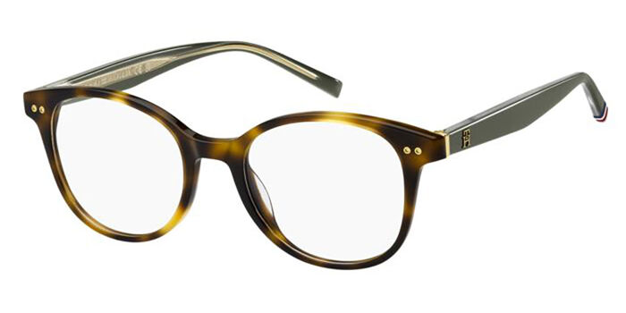 Tommy Hilfiger Cat-Eye Optical Frames With Tortoiseshell Acetate Detail - NWT Tommy Hilfiger TH 2053 1ZN Blue Nude main image 4