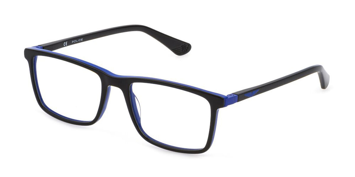 Police VK096 Kids 0C12 Kids' Glasses Black Size - Free Lenses - HSA/FSA Insurance - Blue Light Block Available