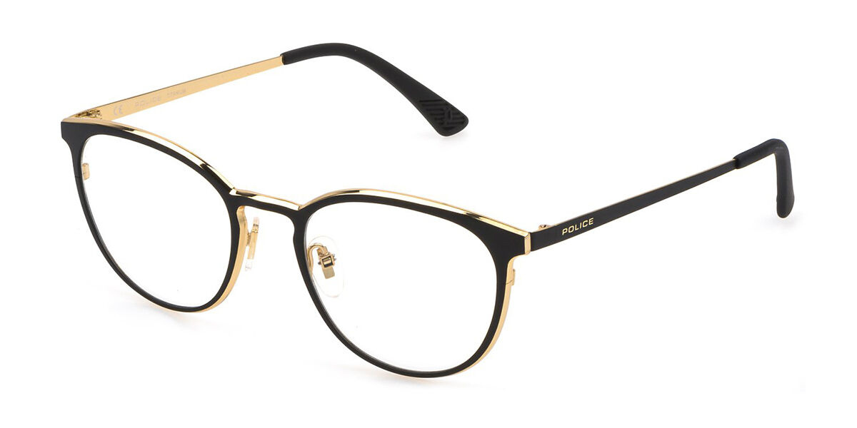 Police VPLB58 0302 Glasses Rose Gold Black SmartBuyGlasses UK