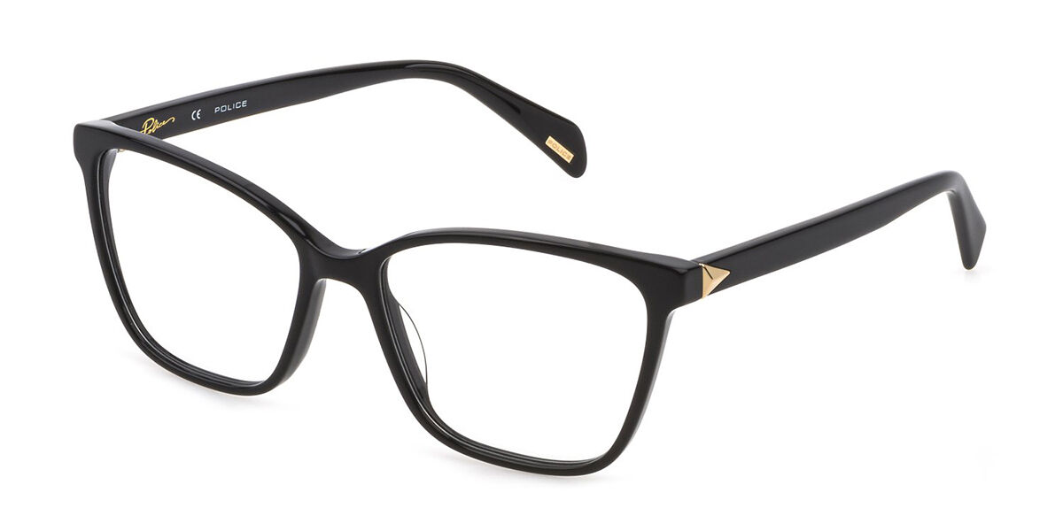 Photos - Glasses & Contact Lenses Police VPLD89 0700 Men's Eyeglasses Black Size 54  - Bl (Frame Only)