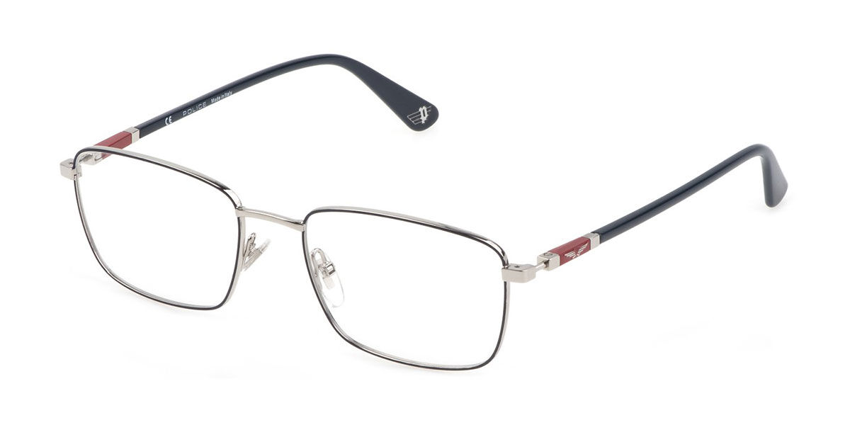 Police VPLE97N 0E70 Men's Glasses Blue Size - Free Lenses - HSA/FSA Insurance - Blue Light Block Available