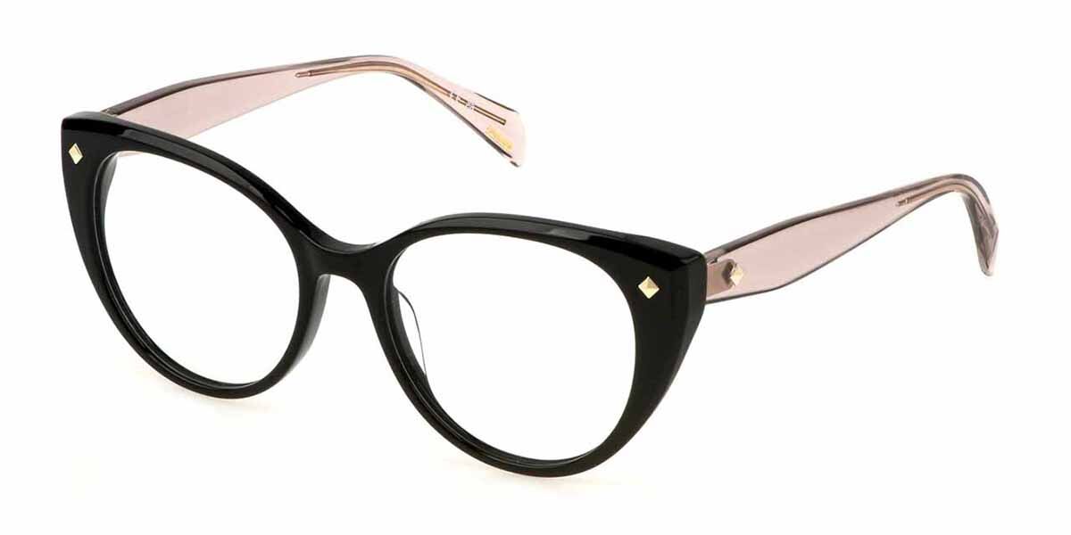 Police VPLM02 CLUE 4 0700 Women’s Eyeglasses Black Size 52 - Blue Light Block Available
