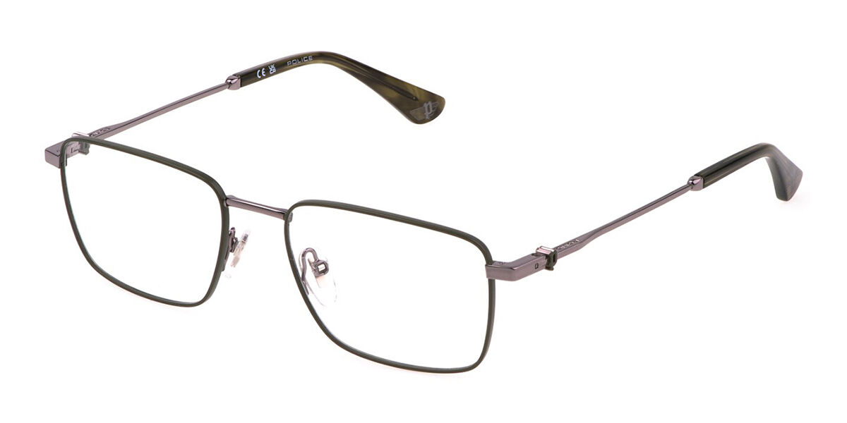 Óculos de Grau Police VPLL69 FORCE 2 0508 Ruthenium/Green | OculosWorld ...