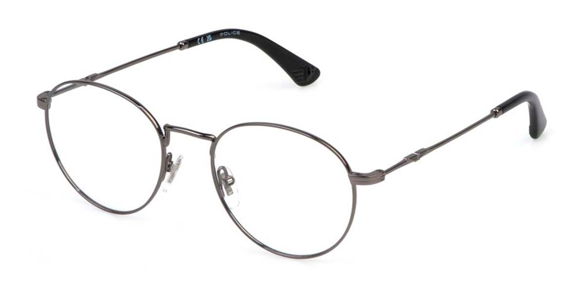 Police VPLP07 ORIGINS LITE 25 0568 Men's Eyeglasses Grey Size 51 (Frame Only) - Blue Light Block Available