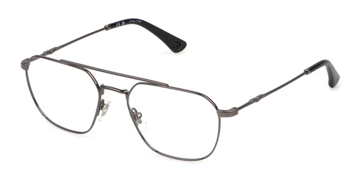 Police VPLP08 ORIGINS LITE 26 0568 Men's Eyeglasses Grey Size 54 (Frame Only) - Blue Light Block Available