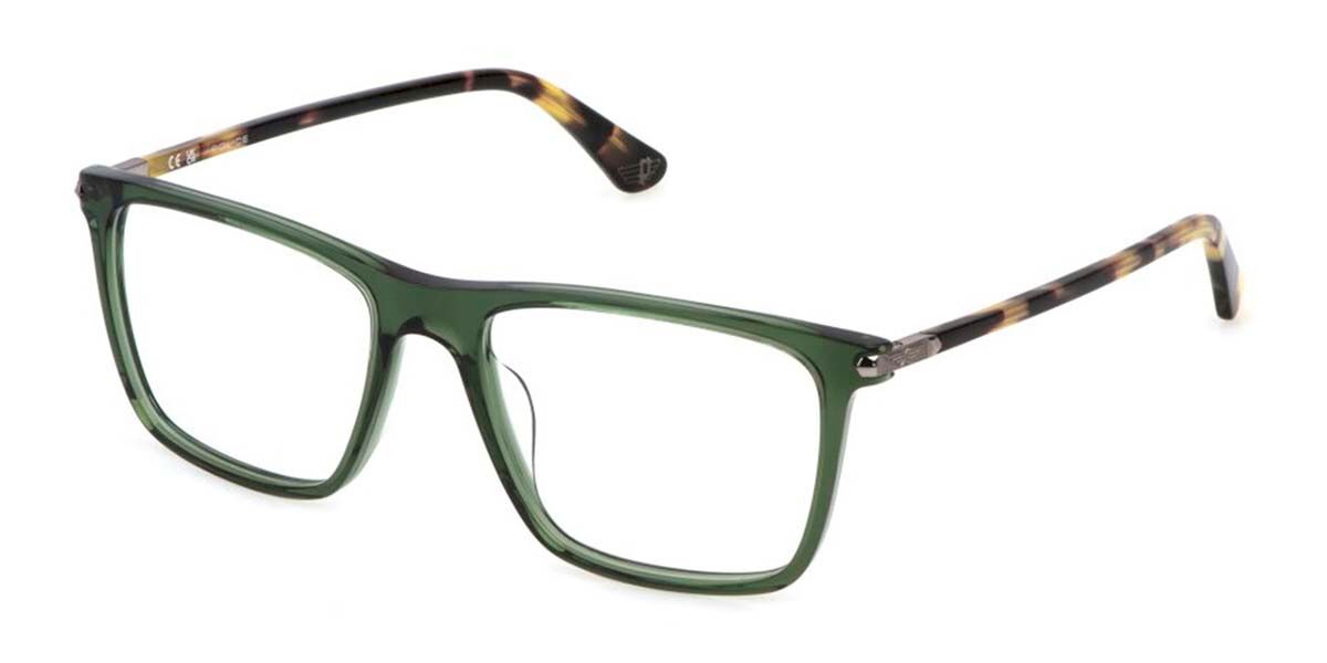 Police VPLP12 ROADIE 6 0G61 Men's Eyeglasses Green Size 53 (Frame Only) - Blue Light Block Available