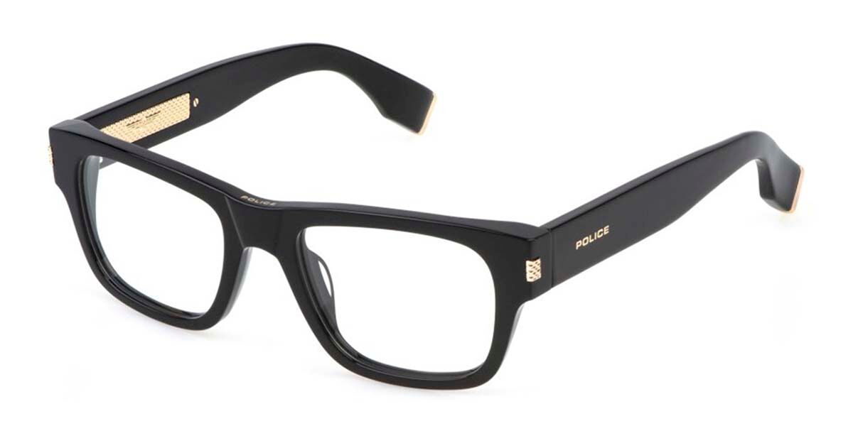 Police VPLP19 G.O.A.T. 4 700Y Men's Eyeglasses Black Size 52 - Blue Light Block Available