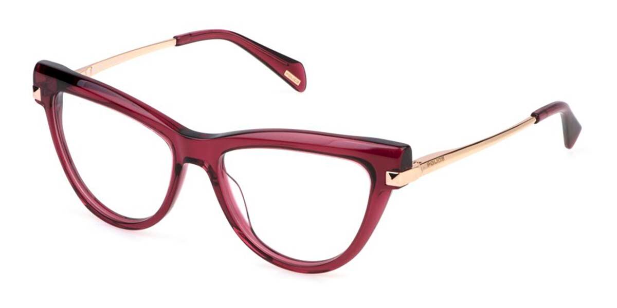 Police VPLP49 STARLIGHT 3 06NL Women's Eyeglasses Red Size 53 - Blue Light Block Available