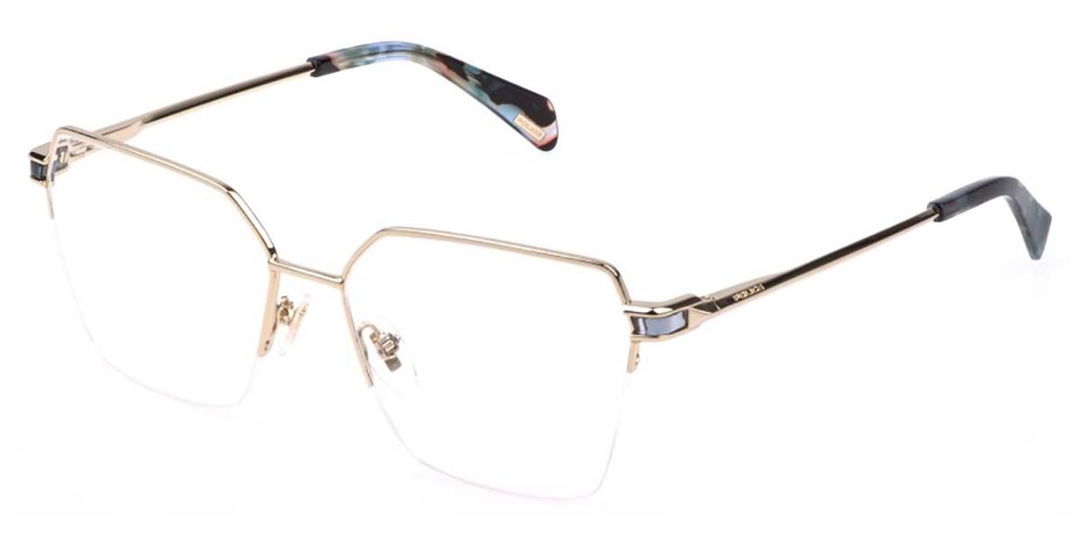 Police VPLR16 ZEPHYR 2 0594 54 Guldiga Glasögon (Endast Båge) Kvinna