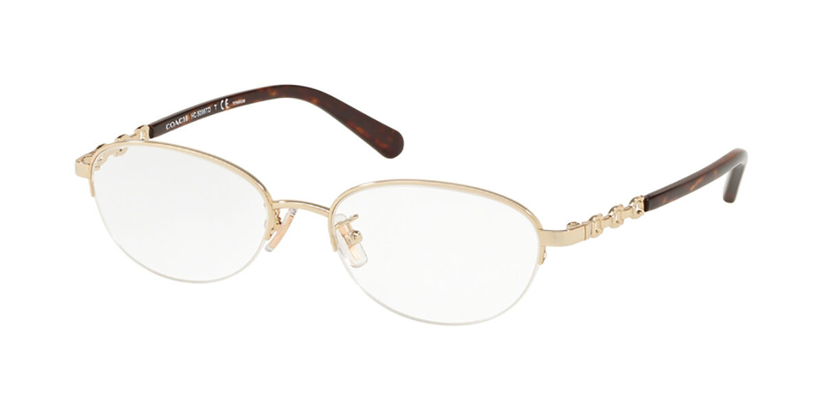 Coach Hc5096td Asian Fit 9005 Glasses Light Gold 