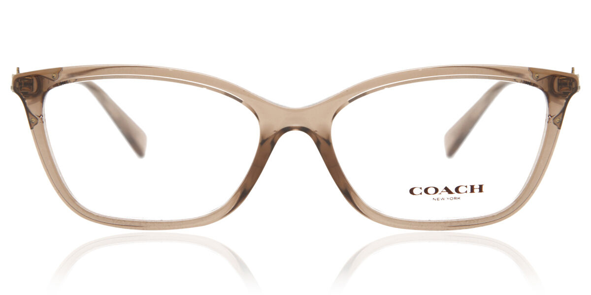 Coach HC6146U 5561 Glasses Transparent Brown | VisionDirect Australia