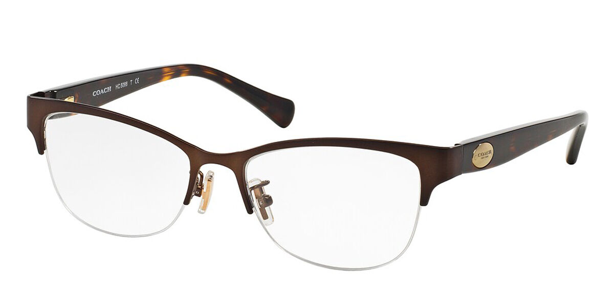 Coach HC5066 9155 Eyeglasses in Satin Brown SmartBuyGlasses USA