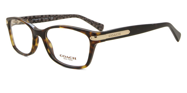 Coach HC6065 5291 Eyeglasses – Dark Tortoise Full-Rim Rectangular Frame Coach HC6065 5291 Eyeglasses Women main image 2