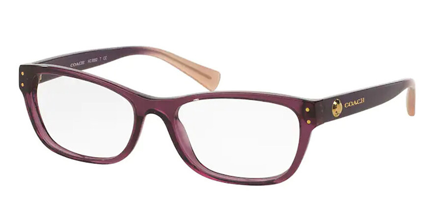 Coach HC6082 5351 Eyeglasses in Transparent Purple | SmartBuyGlasses USA