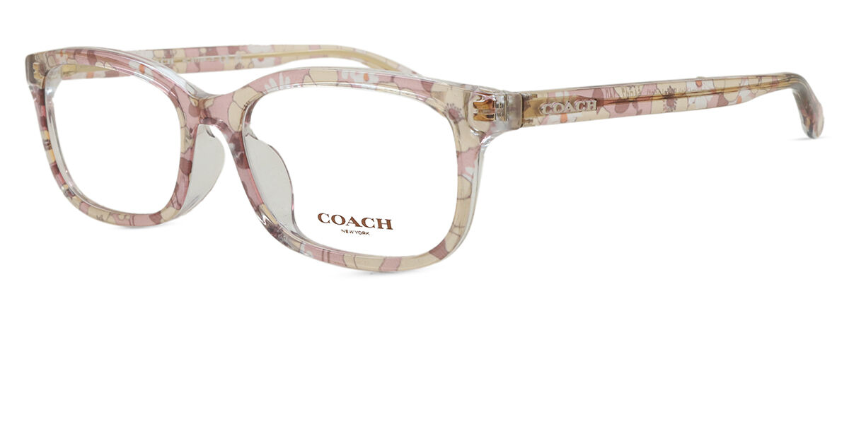 Coach HC6174F Asian Fit 5695 Glasses Glossy Pink Pattern