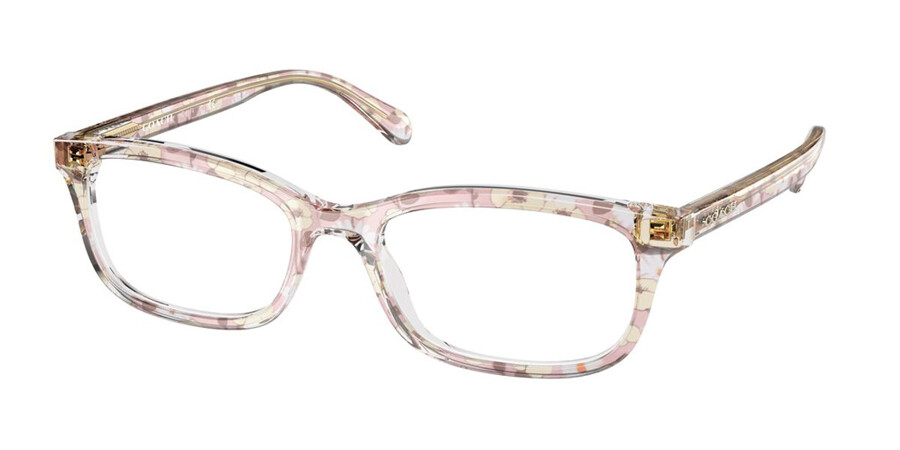 Coach HC6174 5695 Glasses Pink Clear Patterned | SmartBuyGlasses UK