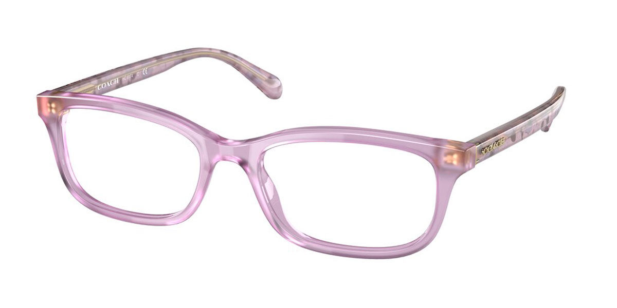 coach pink clear glasses