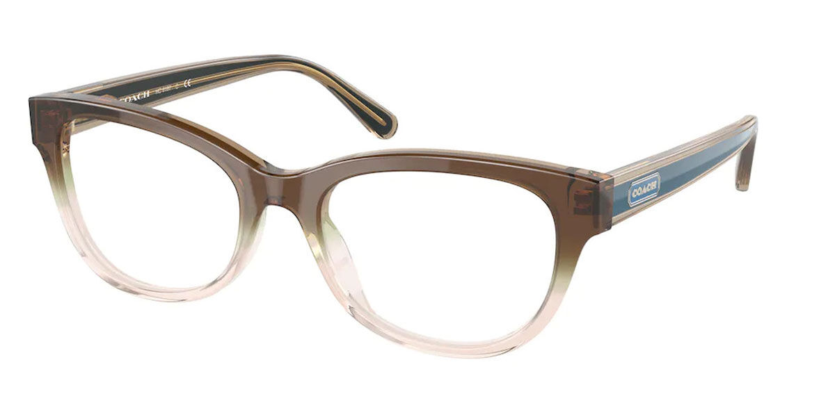 Coach HC6187 5678 Eyeglasses in Transparent Faded Brown