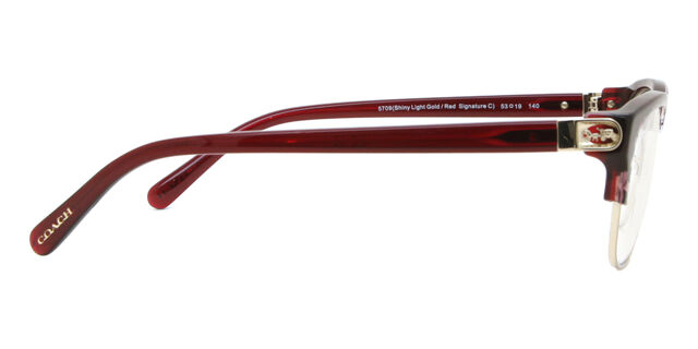 Coach HC6195 5709 Patterned Red Gold Eyeglasses  display picture 1