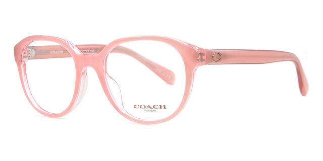 COACH HC6209U Eyeglasses Frames Case. 5743 Translucent Pink RXable NWT Eyeglasses Coach HC6209U | Free Shipping | Glasses.com® main image 4