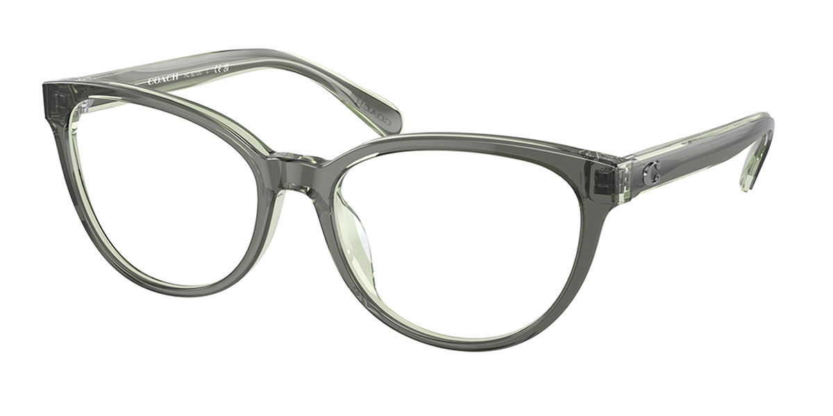 Coach HC6210U Asian Fit 5746 Eyeglasses in Transparent Green ...