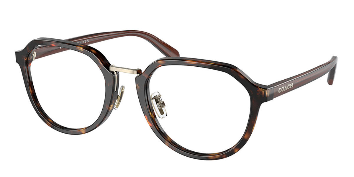 Coach HC6211 Asian Fit 5120 Eyeglasses in Dark Tortoise ...