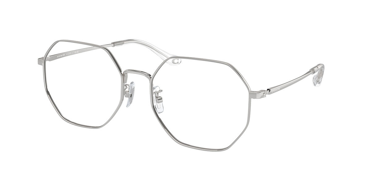 Coach HC5174D Asian Fit 9001 Eyeglasses in Shiny Silver ...