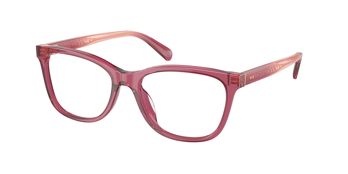 Coach HC6235F Asian Fit 5824 Women's Eyeglasses Red Size 55 (Frame Only) - Blue Light Block Available