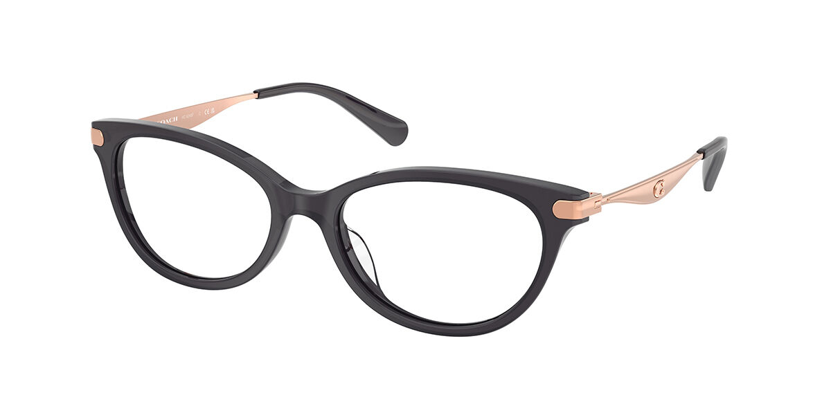 Coach HC6245F Asian Fit 5104 Women's Eyeglasses Clear Size 55 (Frame Only) - Blue Light Block Available