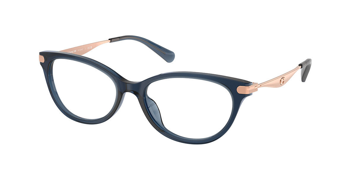 Coach HC6245F Asian Fit 5846 Women's Eyeglasses Blue Size 55 (Frame Only) - Blue Light Block Available