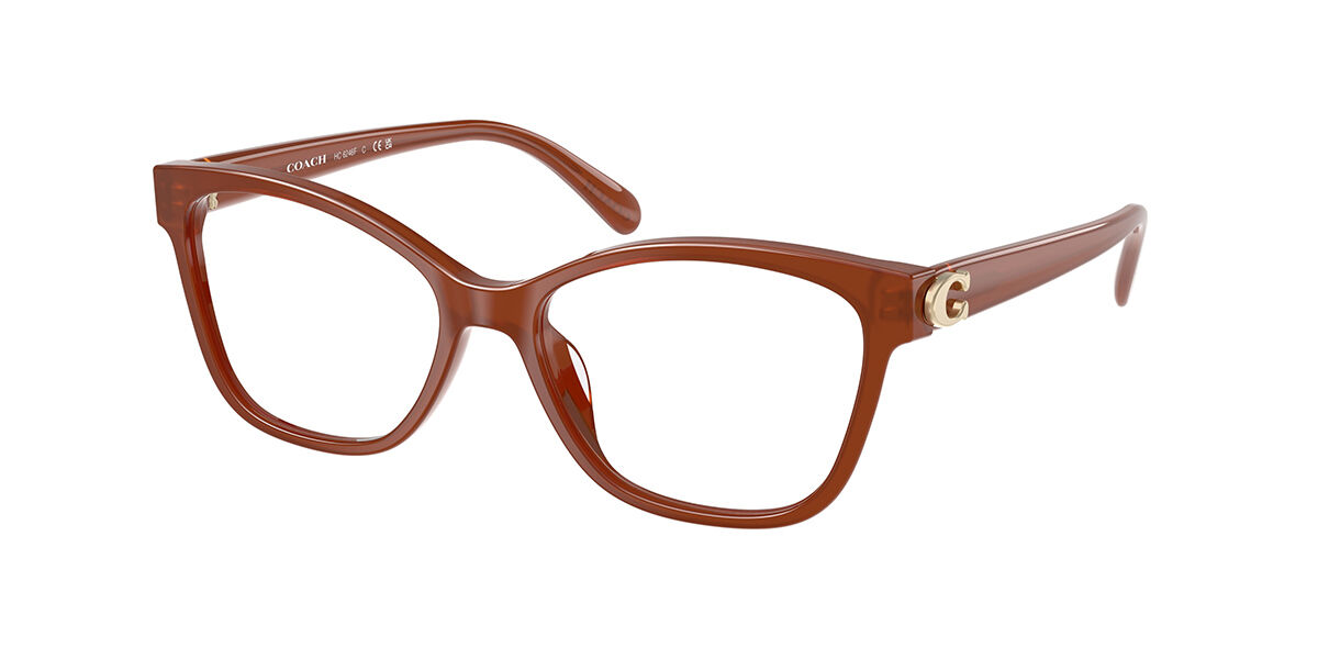 Coach HC6246F Asian Fit 5841 Women's Eyeglasses Brown Size 56 (Frame Only) - Blue Light Block Available