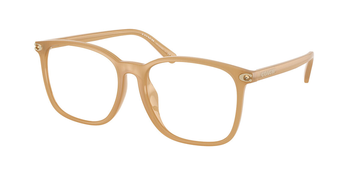 Coach HC6254BD Asian Fit 5854 Women's Eyeglasses Yellow Size 55 (Frame Only) - Blue Light Block Available