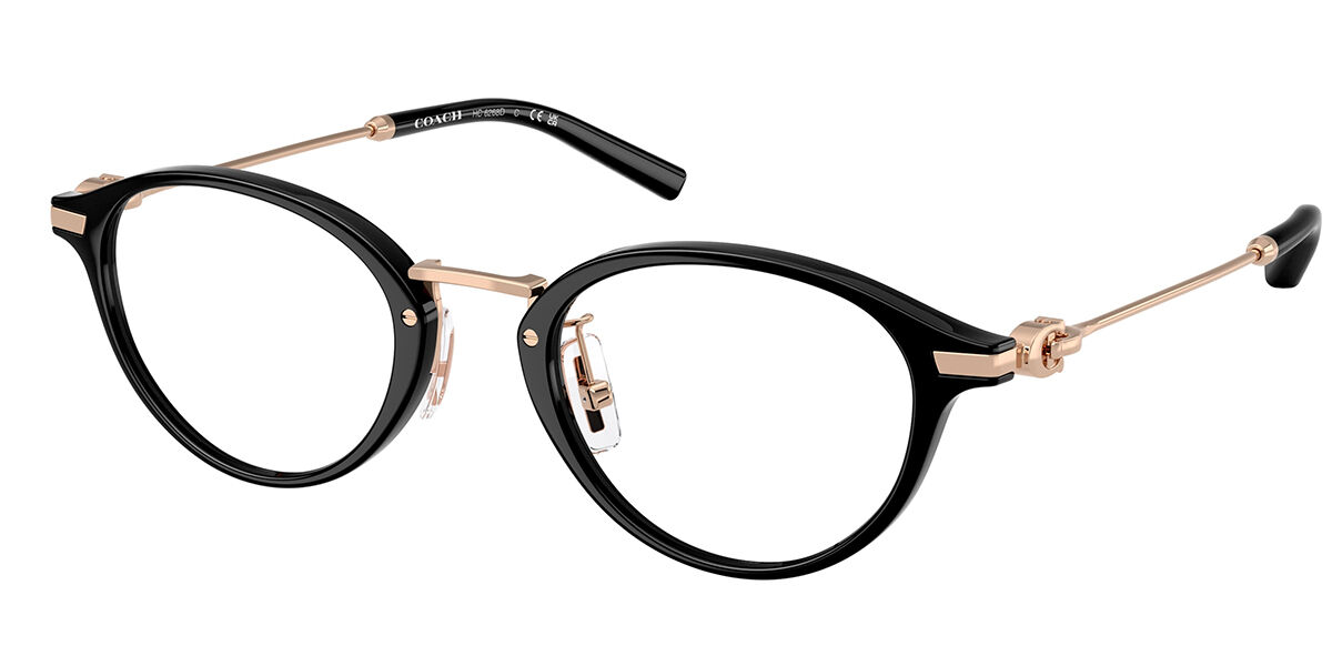 Coach HC6268D Asian Fit 5002 48 Svarta Glasögon (Endast Båge) Kvinna