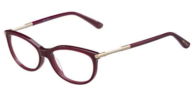 JIMMY CHOO eyeglasses frames  
BOURGOGNE Jimmy Choo Eyeglasses JC270 EGL Burgundy/Bordeaux Square  main image 3